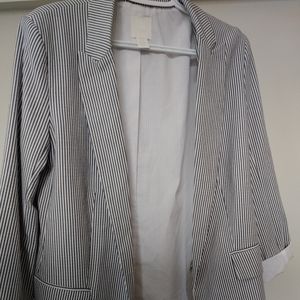 Blue stripe blazer | H&M